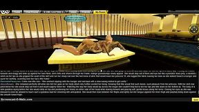 Alexis Faces DP Challenge In Steamy 3D Hentai Game Adventure