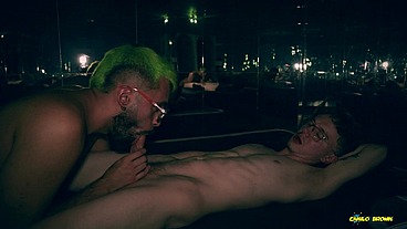 Hot Daddy Camilo Brown Giving an Amazing Cum Swap Blowjob To Big Cock Beautiful Twink Nicolas Mucci