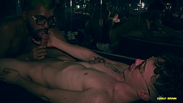 Hot Daddy Camilo Brown Giving an Amazing Cum Swap Blowjob To Big Cock Beautiful Twink Nicolas Mucci