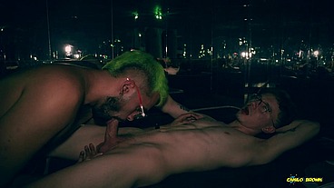 Hot Daddy Camilo Brown Giving an Amazing Cum Swap Blowjob To Big Cock Beautiful Twink Nicolas Mucci