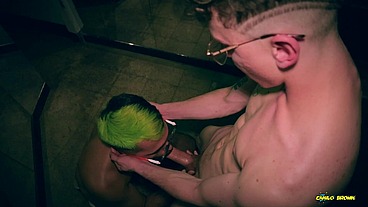 Hot Daddy Camilo Brown Giving an Amazing Cum Swap Blowjob To Big Cock Beautiful Twink Nicolas Mucci