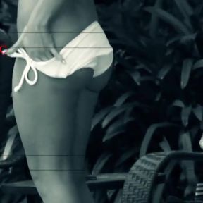 Stunning blonde gets fucked outdoor