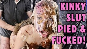 Kinky Slut Creampied & Fucked - XXX Hardcore Messy Sex - Pie in the Face Doggystyle Fucking