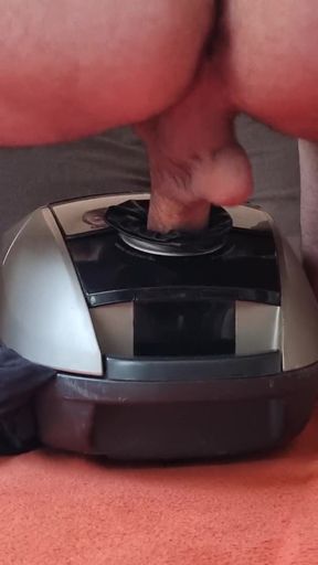 Leather Vacuumpussy Cum