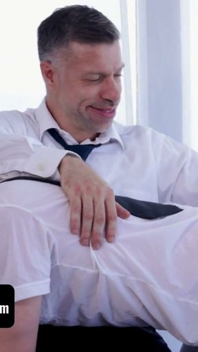 MIssion Boy Succumbs To Sinful Thoughts &amp; Smells President Jaxx's Garments While Touching Himself   Clip 1