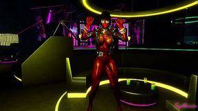 Erana welcome you to Cyberpunk with her cock