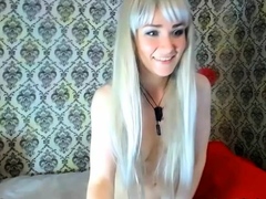 Sexy Hot Blonde Babe Fingers Her Tight Wet Pussy Deeply