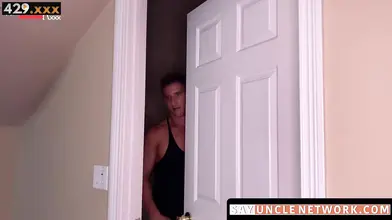 Step Daddy Fucks His Stepson Hard in Rough Anal Sex Session - Older Man barely legal Guy