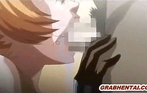 Pregnant hentai sucking monster cock and swallowing cum