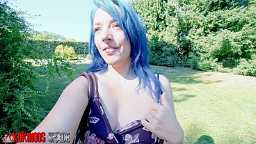 AFTER HER WALK IN A PARK, FOLLOWED BY HER SHOWER, DAPHNEE LECERF GETS FUCKED BY HER MASSAGER AFTER HER NATURIST INTEGRAL NUDE