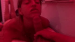 Melody Sucks Daddy Kyles' Big White cock