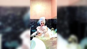 Stepmom Soaks Up Wet Pussy&#x1F32E;&#xFE0F; and Fondles her Giant F**king Titties