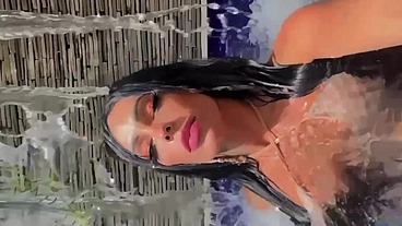 Ts Vanessa Rafaella - Masturbating after pool party