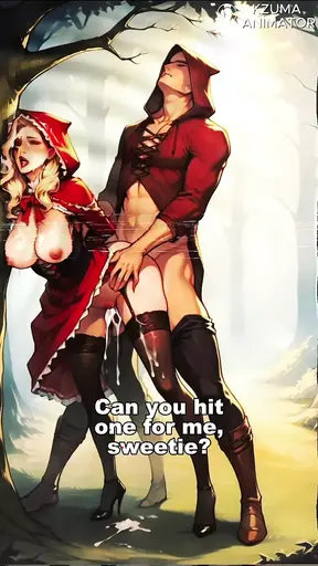 All Anime Red Hoodie Girl Guides Handjob and Dirty Talk