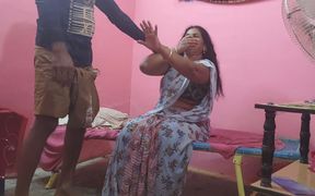 Step Mother Brought Food to Eat Stepson I Grabbed Her and Had Sex with Her