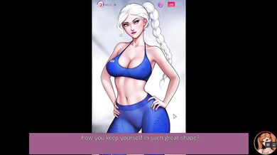 Train your ass with Elsa [Rule 34 Hentai game] Elsa fuck the gym teacher