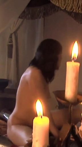 In the castle of desires the slave girl gets busy with the knight's cock