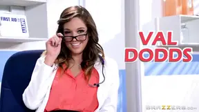 Sexy body stripped and explored by Dr. Val in a lesbian checkup