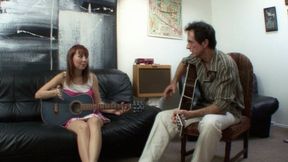 Young Darling's Guitar Lesson Turns Into Face Sitting! (mp4)