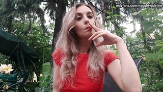 Chilling and smoking while ignoring you by Naughty Adeline