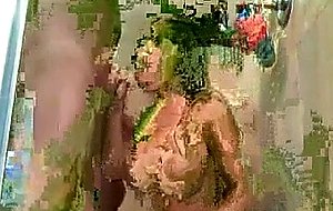 Sexy latina fucks in shower