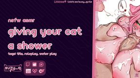 Sensual catgirl cries out while receiving DP and squirting
