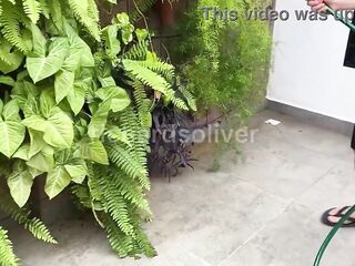 Married woman has booty slam with a young gardener and asks for milk in her mouth. - Fernanda Chocolate Richards Oliver
