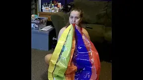 48inch Striped Beach Ball Strip Tease & Humping