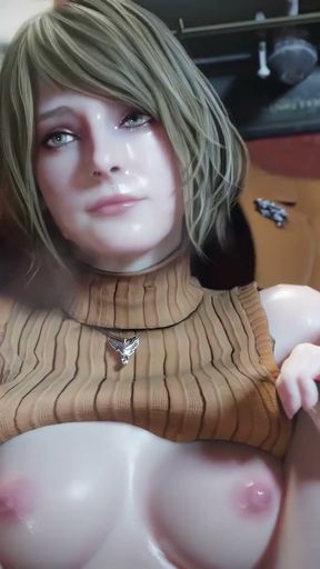 Final Fantasy girl big ass and big cock by InitialA (animation with sound) 3D Hentai Porn SFM Compilation   Clip 2
