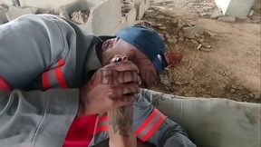 Estava fazendo caminhada perto da obra que meu marido trabalha e fui l&aacute_ provoc&aacute_-lo