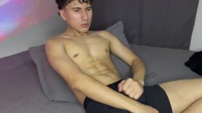 Skinny Teen Groans Deep Inside Boxers