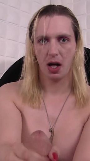 mature blonde lives to swallow cum