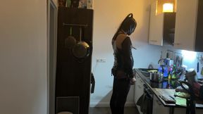 Fetish Lofts Cooking Session with TV Slave Part 2-4.