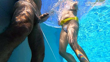 All Natural MILF Julia North Underwater Anal in the pool (1080)