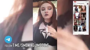 Smoking beauties in Amateur Cigarette Cam