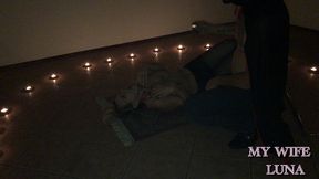 luna seeks shelter in an abandoned house on halloween