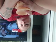Stretching my loose pussy and being a dirty milf slut
