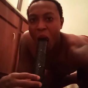 11inch Dildo Throat Fucking and Sloppy Gagging (bonus Scene 1)