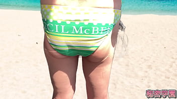 I put an anal vibrator in my swimsuit I&#039_m a pervert who masturbates SecretGakuen