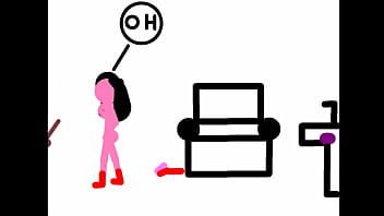 stickman animation: gloryhole surprise in the bathroom