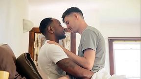 Cumhungry twink blows three big cocks