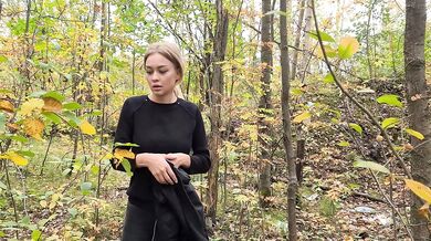 A forester got his tight hole fucked raw by a forest whore