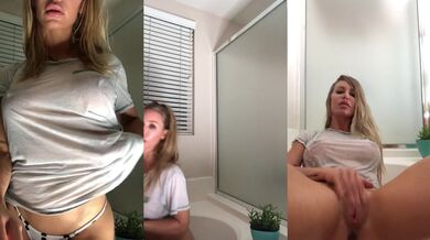 Blonde Thick Booby Solo Oil Pussy Slam