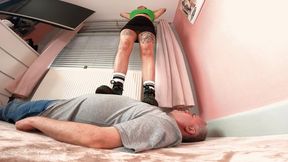 Stepping On Him In Dr Martens Boots 2 FLOOR CAM