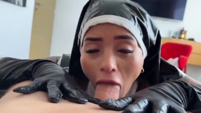 Latina Nun Explores Forbidden Desires with Intense Rimming and Screaming Orgasms - Steamy POV Cosplay