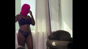 Shaking my ass on the balcony