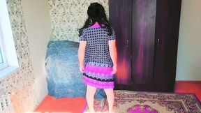 Big White Sissy Ass Crossdresser Slut Twink Gay Fem Boy Lady Boy Emo Style Flowered Sexy Dress