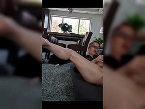 Wife gave blowjob and rimjob while playing with her hismith sexmachine