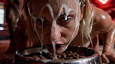 Sex-Starved Blonde After 6 Months Without Sex Gets Roughly Destroyed by Huge Cock in Motel - Facefuck, Anal, Piss Drinking & Cum Swallow - AI Generated