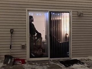 Being Watched and Twat Filled on Christmas Eve